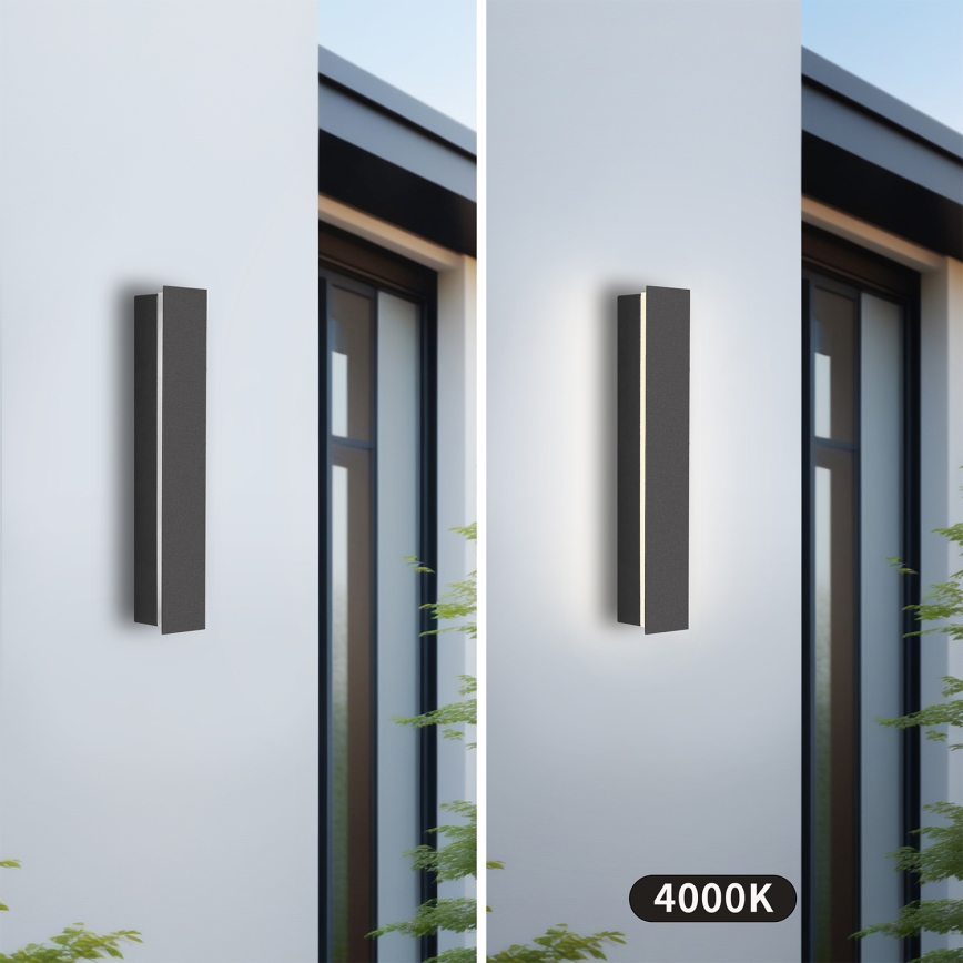 Brilagi - LED utomhusväggarmatur LINEAR LED/8W/230V 4000K IP65 30 cm antracit CRI 90