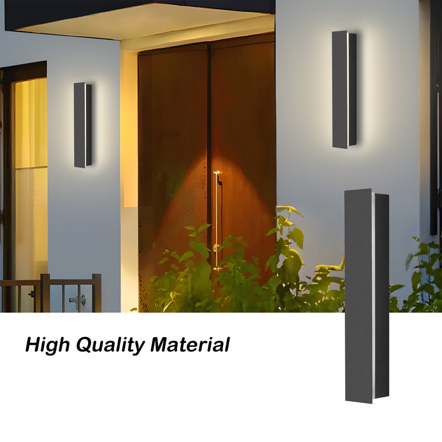 Brilagi - LED utomhusväggarmatur LINEAR LED/8W/230V 4000K IP65 30 cm antracit CRI 90