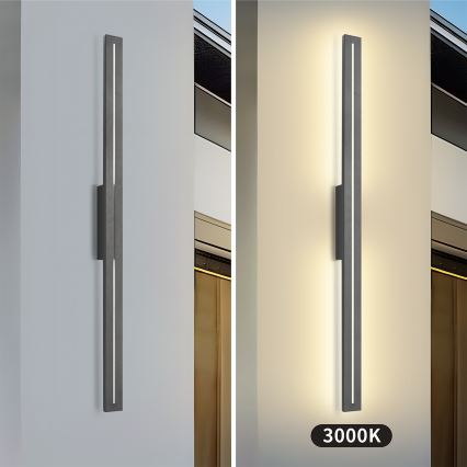 Brilagi - LINEO LED utomhus väggarmatur 24W/230V 3000K IP65 100 cm antracit