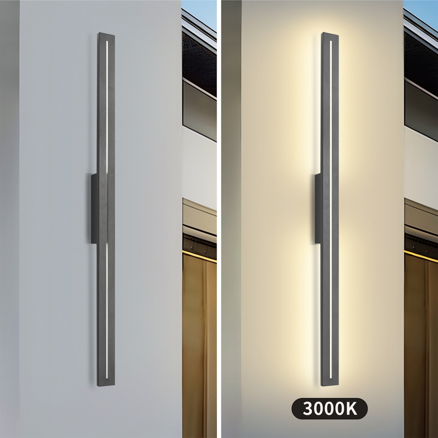 Brilagi - LINEO LED utomhus väggarmatur 24W/230V 3000K IP65 100 cm antracit