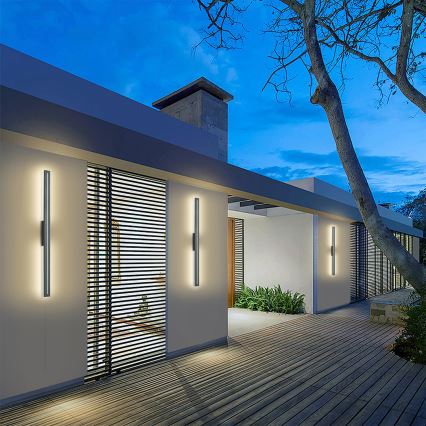 Brilagi - LINEO LED utomhus väggarmatur 24W/230V 3000K IP65 100 cm antracit