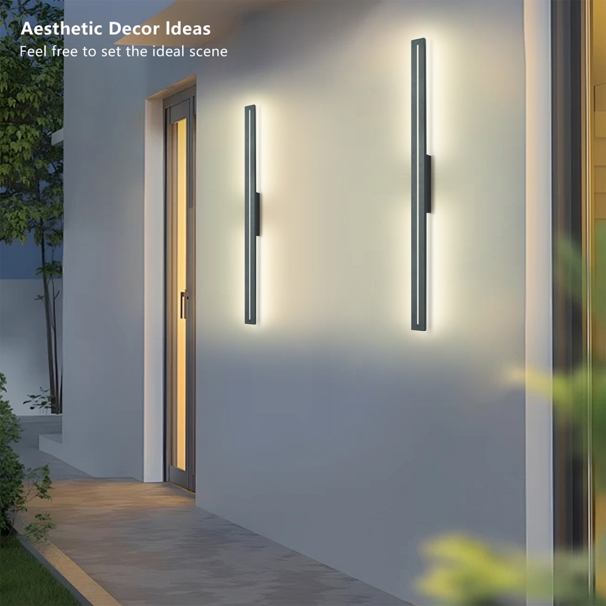 Brilagi - LINEO LED utomhus väggarmatur 24W/230V 3000K IP65 100 cm antracit