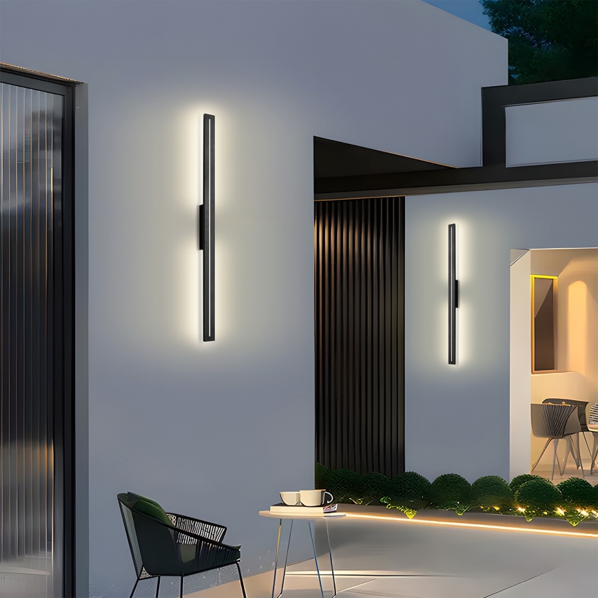 Brilagi - LED utomhusväggarmatur LINEO LED/24W/230V 3000K IP65 100 cm svart