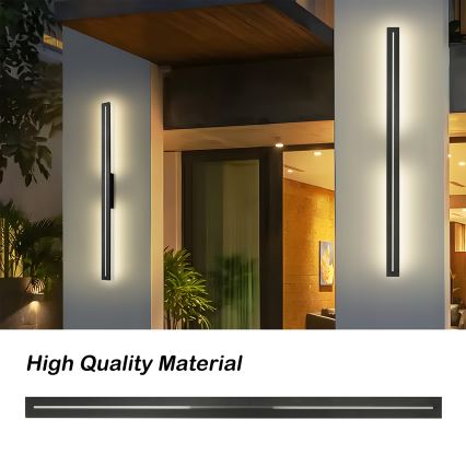 Brilagi - LED utomhusväggarmatur LINEO LED/24W/230V 3000K IP65 100 cm svart