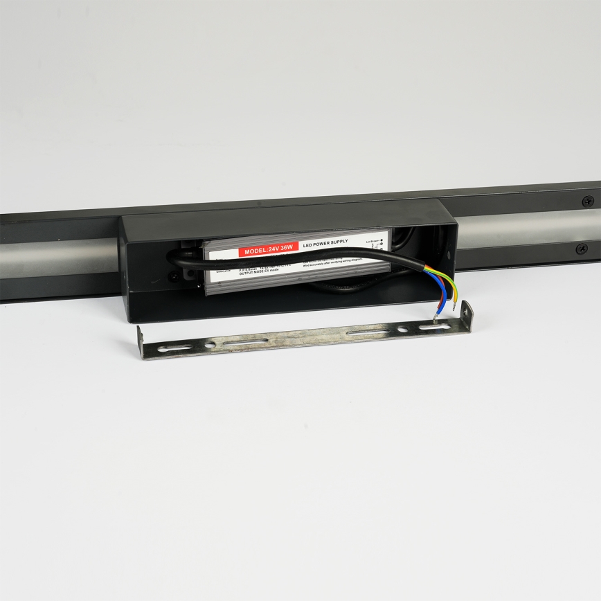 Brilagi - LED utomhusväggarmatur LINEO LED/24W/230V 3000K IP65 100 cm svart