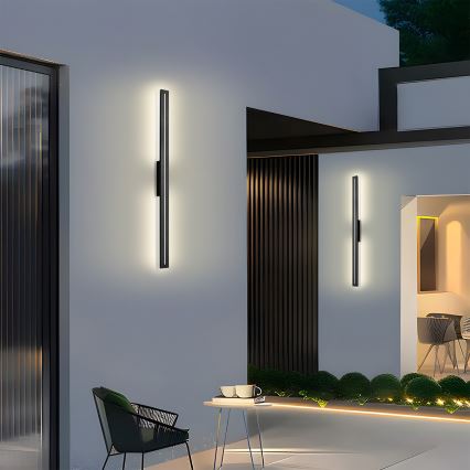 Brilagi - LED utomhusvägglampa LINEO LED/24W/230V 4000K IP65 100 cm svart CRI 90