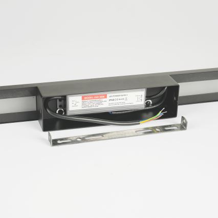 Brilagi - LUNA LED utomhusväggarmatur 24W/230V 3000K IP65 100 cm antracit CRI 90