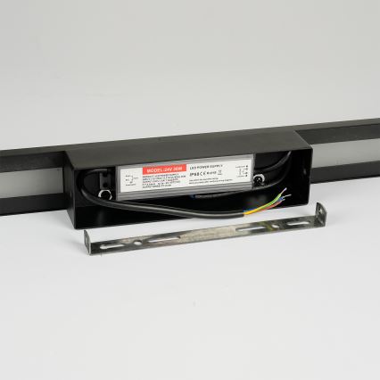 Brilagi - LED utomhusvägglampa LUNA 24W/230V 3000K IP65 100 cm svart CRI 90