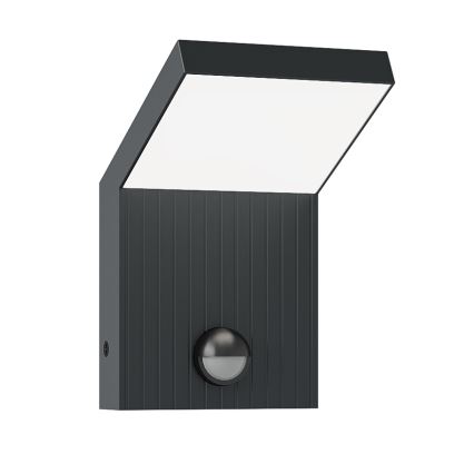 Brilagi - LED utomhusvägglampa med sensor RIANO LED/8W/230V antracit IP65