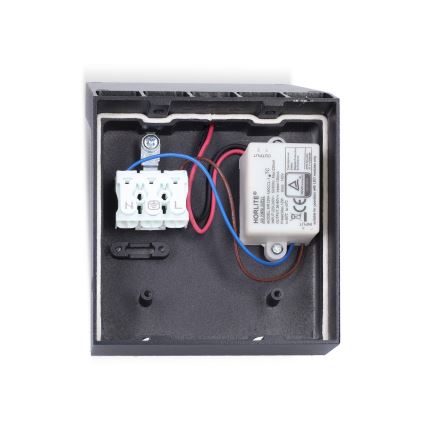 Brilagi - LED utomhusvägglampa med sensor RIANO LED/8W/230V antracit IP65