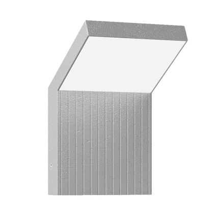 Brilagi - LED utomhusvägglampa RIANO LED/8W/230V silver IP65