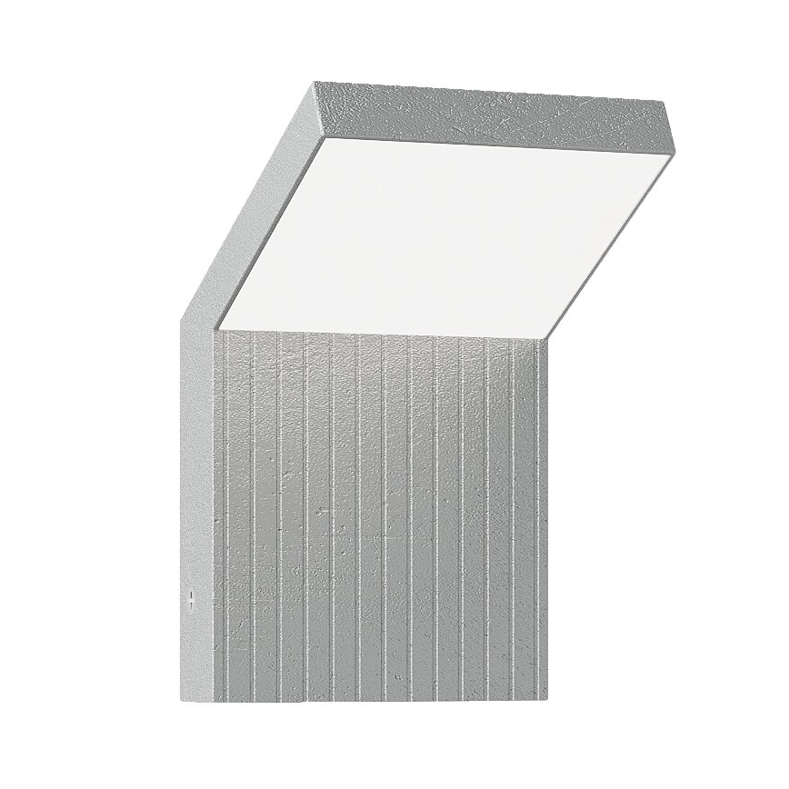 Brilagi - LED utomhusvägglampa RIANO LED/8W/230V silver IP65