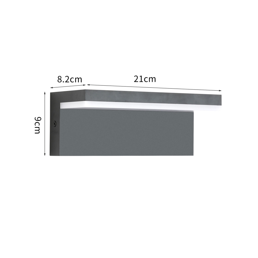 Brilagi - LED utomhusvägglampa TESSI LED/10W/230V antracit IP54