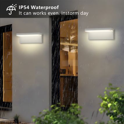 Brilagi - LED utomhusvägglampa TESSI LED/10W/230V vit IP54