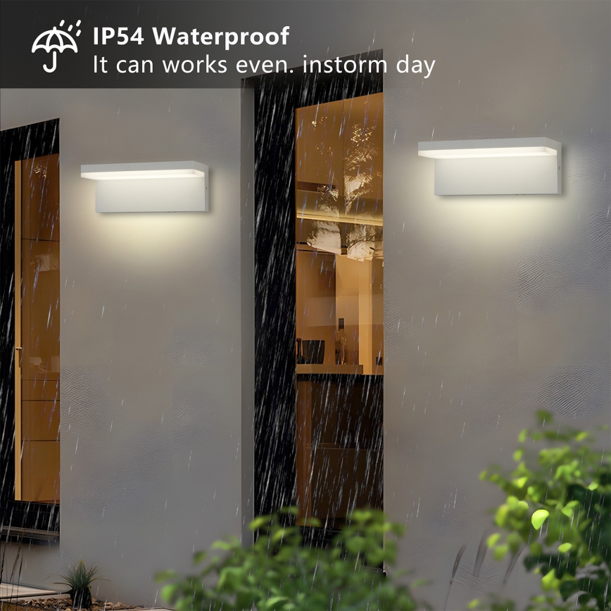 Brilagi - LED utomhusvägglampa TESSI LED/10W/230V vit IP54