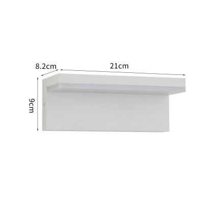Brilagi - LED utomhusvägglampa TESSI LED/10W/230V vit IP54
