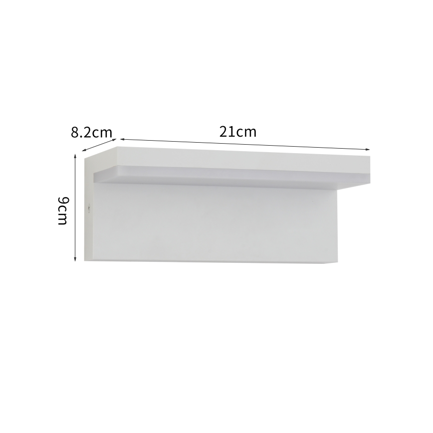 Brilagi - LED utomhusvägglampa TESSI LED/10W/230V vit IP54