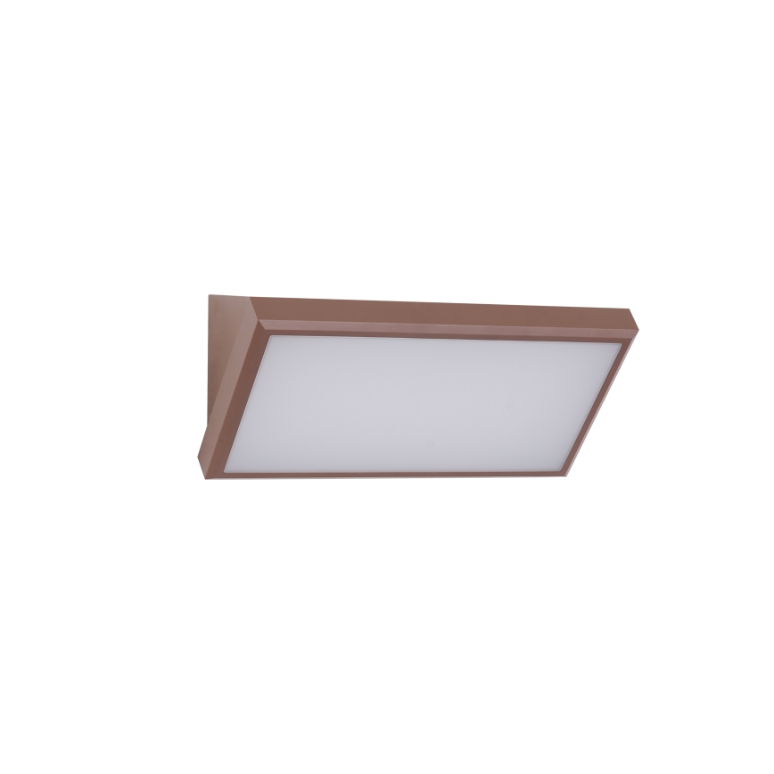 Brilagi - LED utomhusvägglampa TRIANGLE LED/20W/230V brun IP65