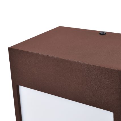 Brilagi - LED väggarmatur för utomhusbruk TERNI LED/12W/230V, brun, IP44