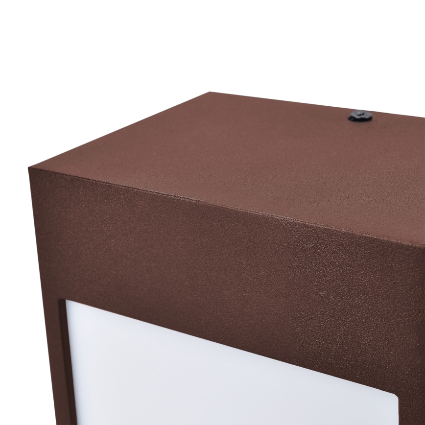 Brilagi - LED väggarmatur för utomhusbruk TERNI LED/12W/230V, brun, IP44