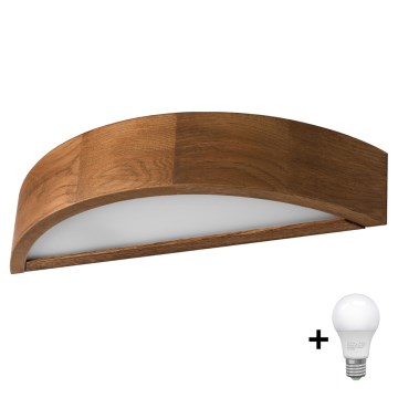 Brilagi - LED väggbelysning CARVALHO 1xE27/60W/230V ek körsbär
