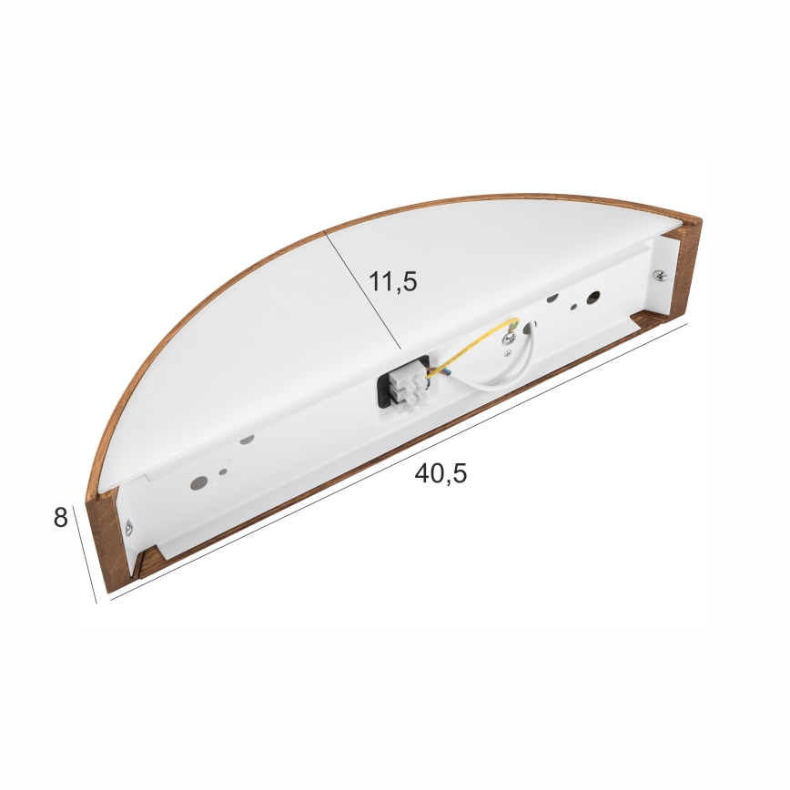 Brilagi - LED väggbelysning CARVALHO 1xE27/60W/230V ek körsbär