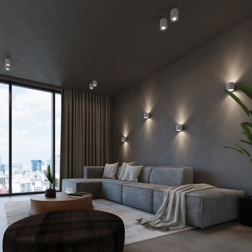 Brilagi -  LED väggspotlight FRIDA 1xG9/3,5W/230V betong