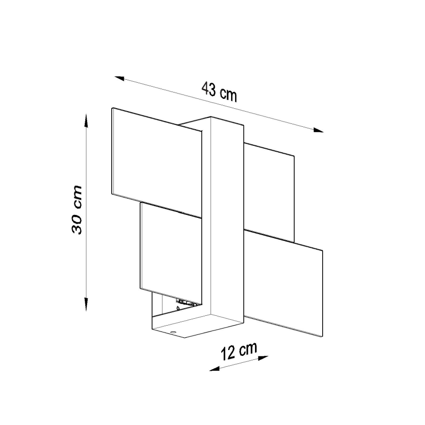 Brilagi -  LED väggbelysning HERA 1xE27/7,5W/230V trä
