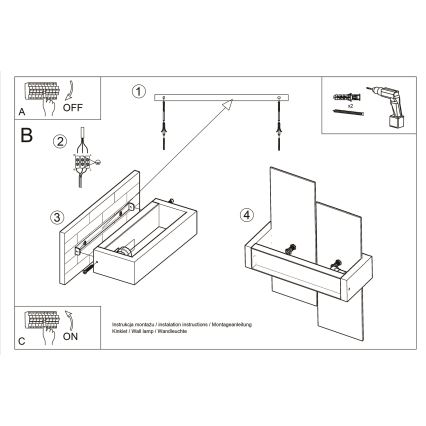 Brilagi -  LED väggbelysning HERA 1xE27/7,5W/230V trä