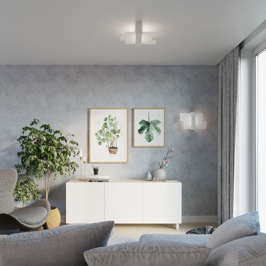 Brilagi -  LED väggbelysning HERA 1xE27/7,5W/230V vit