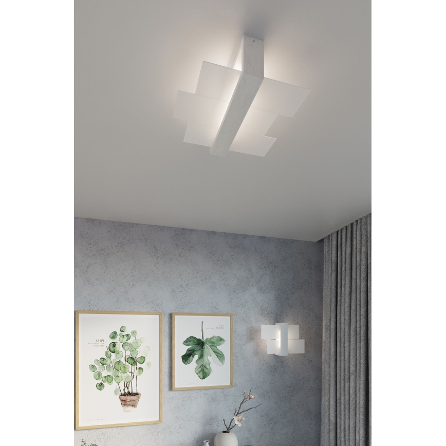 Brilagi -  LED väggbelysning HERA 1xE27/7,5W/230V vit
