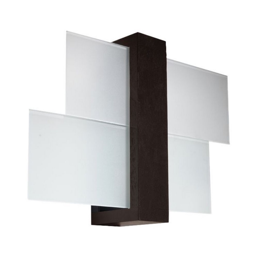 Brilagi -  LED väggbelysning HERA 1xE27/7,5W/230V wenge