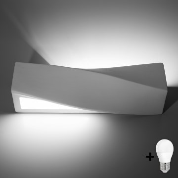 Brilagi -  LED väggbelysning KERRY 1xE27/7,5W/230V keramik/vit