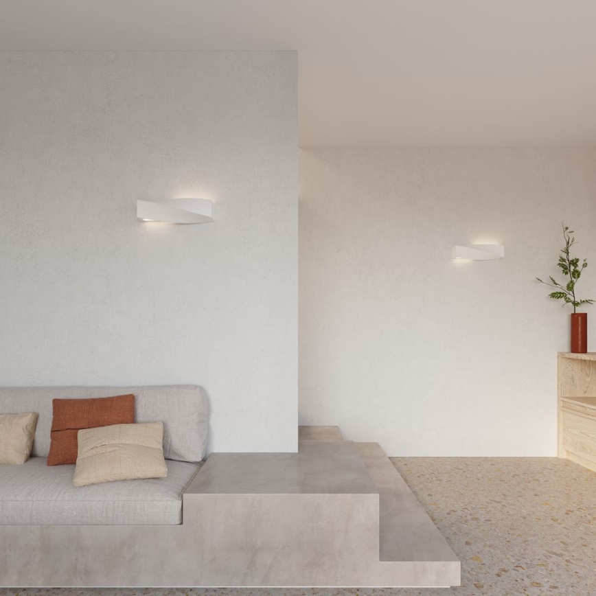 Brilagi -  LED väggbelysning KERRY 1xE27/7,5W/230V keramik/vit