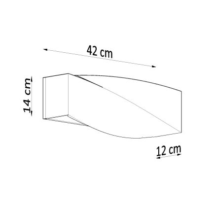 Brilagi -  LED väggbelysning KERRY 1xE27/7,5W/230V keramik/vit