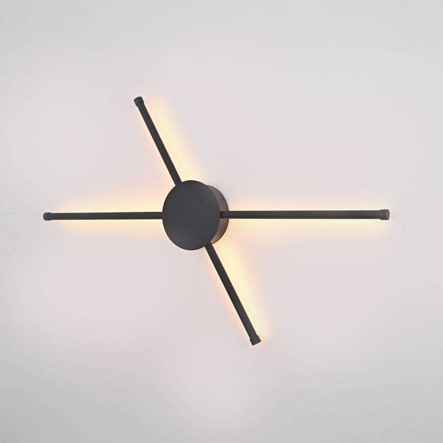 Brilagi - LED väggbelysning LUGO QUATTRO LED/16W/230V svart