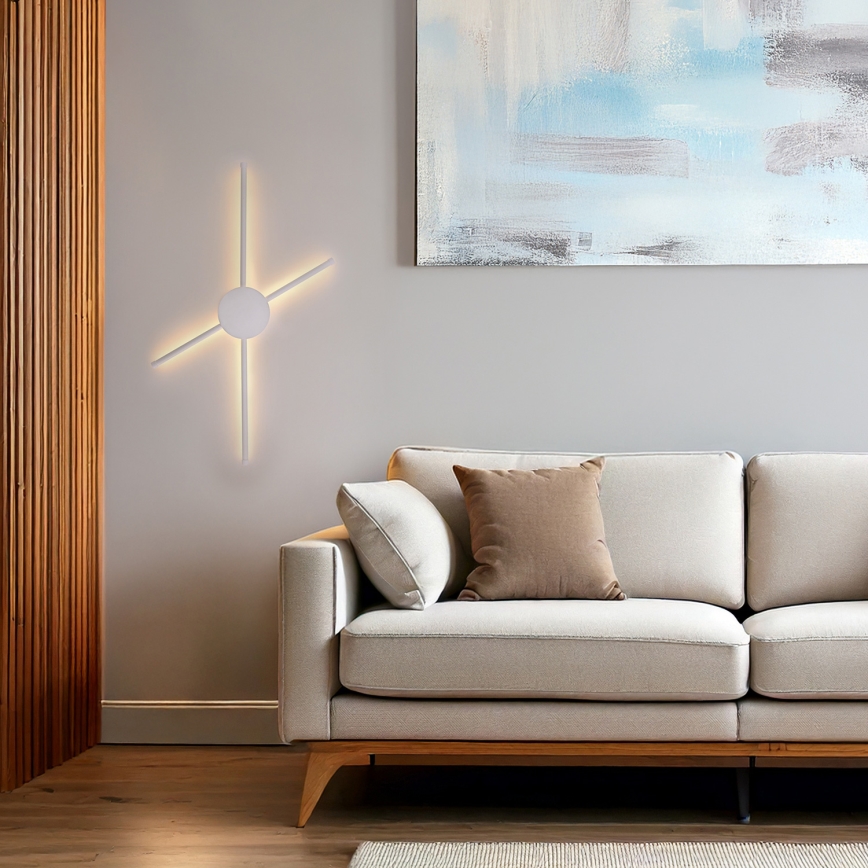 Brilagi - LED väggbelysning LUGO QUATTRO LED/16W/230V vit