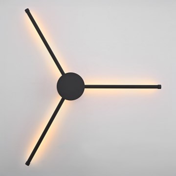 Brilagi - LED väggbelysning LUGO TRE LED/14W/230V svart