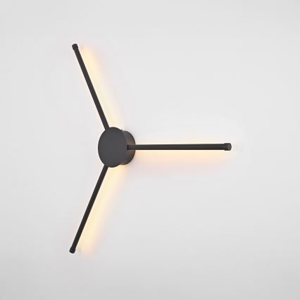 Brilagi - LED väggbelysning LUGO TRE LED/14W/230V svart
