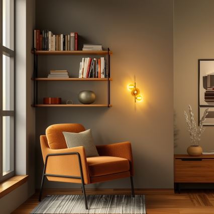 Brilagi - LED väggbelysning MILLA 3xG9/3W/230V guld