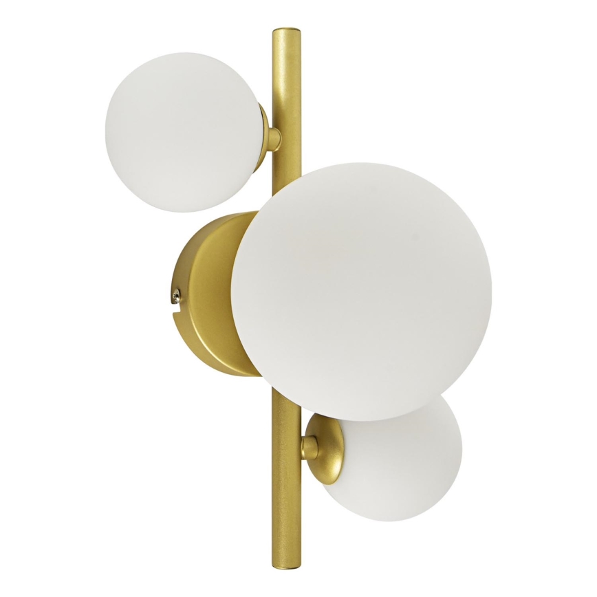 Brilagi - LED väggbelysning MILLA 3xG9/3W/230V guld/vit