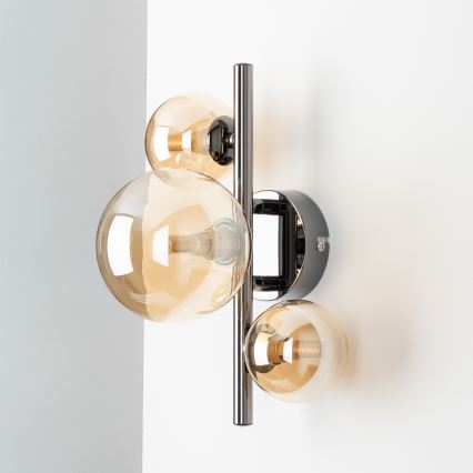 Brilagi - LED väggbelysning MILLA 3xG9/3W/230V skinande krom/guld