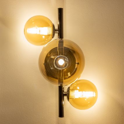 Brilagi - LED väggbelysning MILLA 3xG9/3W/230V skinande krom/guld