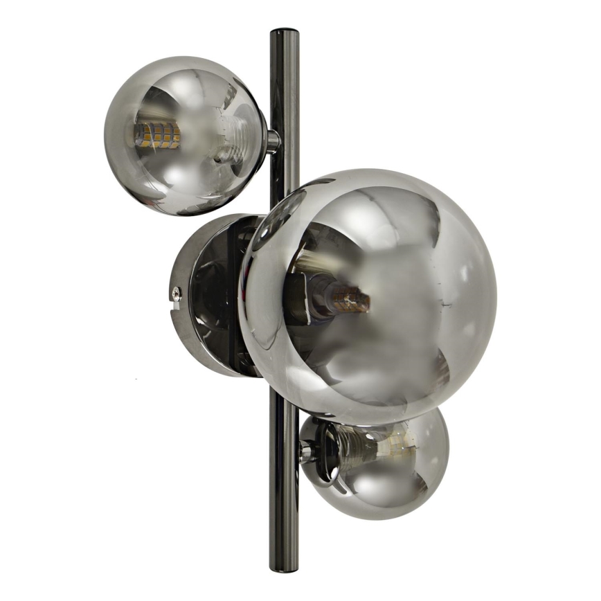 Brilagi - LED väggbelysning MILLA 3xG9/3W/230V skinande krom/rökig