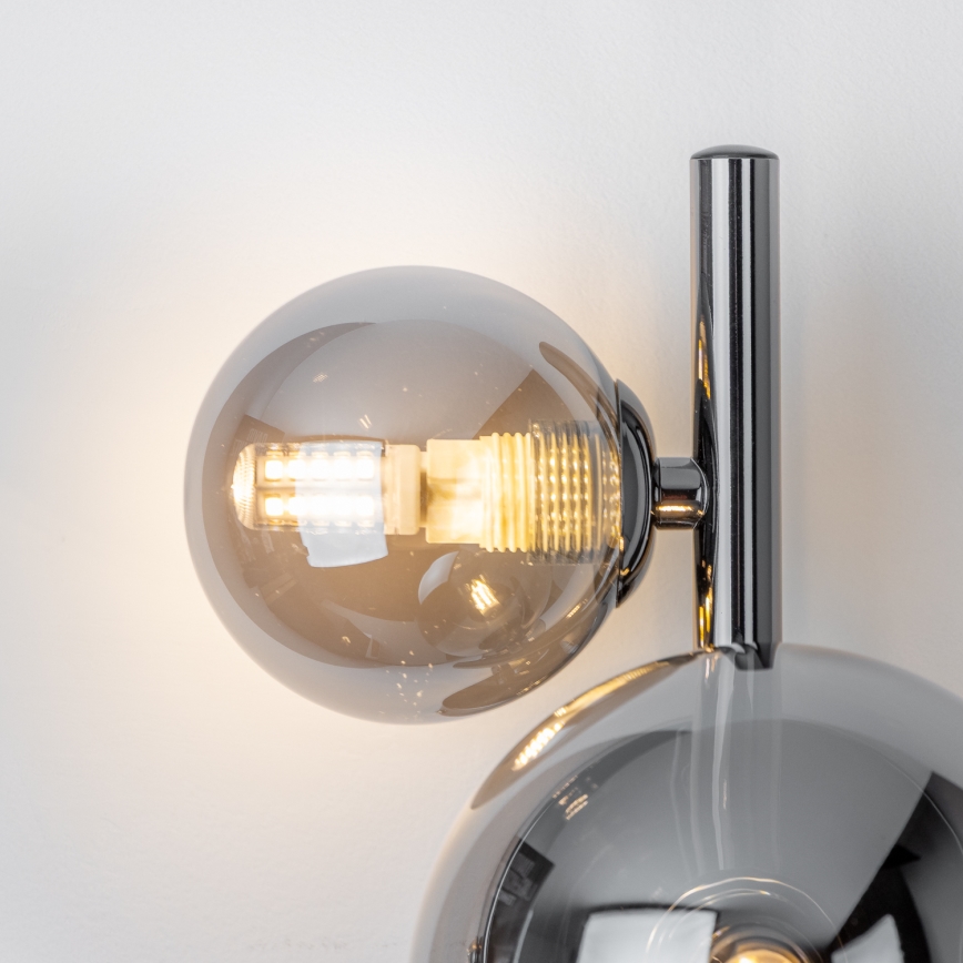 Brilagi - LED väggbelysning MILLA 3xG9/3W/230V skinande krom/rökig