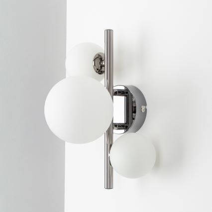 Brilagi - LED väggbelysning MILLA 3xG9/3W/230V skinande krom/vit