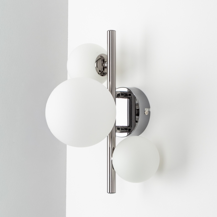 Brilagi - LED väggbelysning MILLA 3xG9/3W/230V skinande krom/vit