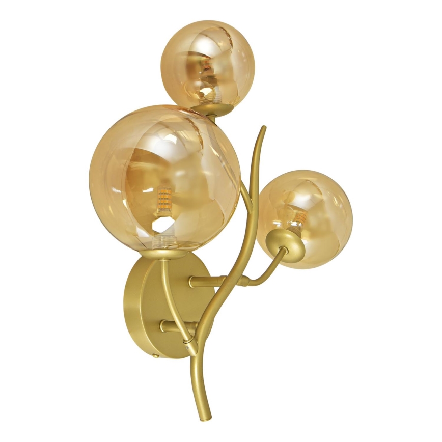 Brilagi - LED väggbelysning MISTEL 3xG9/3W/230V guld