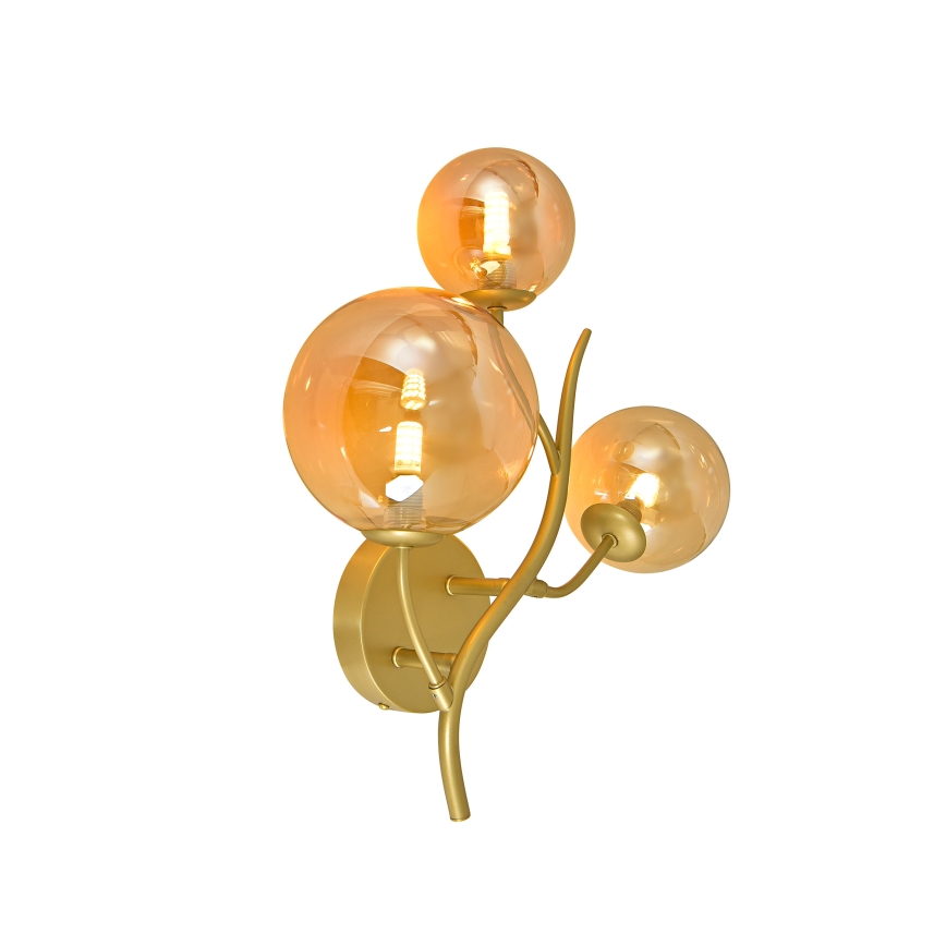 Brilagi - LED väggbelysning MISTEL 3xG9/3W/230V guld