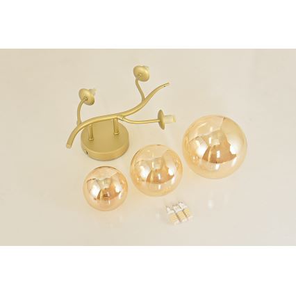 Brilagi - LED väggbelysning MISTEL 3xG9/3W/230V guld